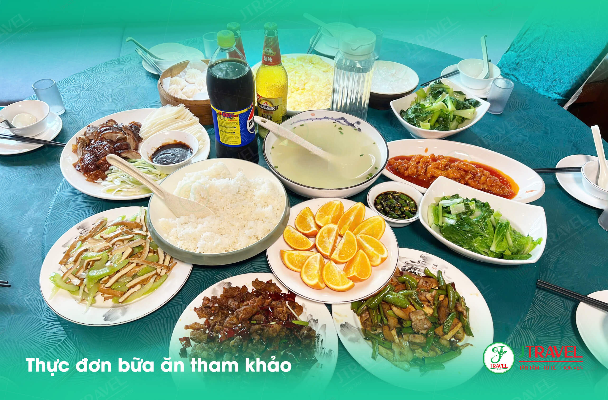 Tour Thượng Hải của J Travel Thực đơn tham khảo