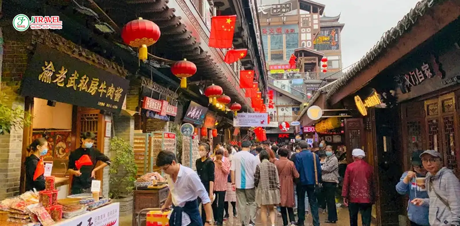 Tầng 9 – 10: Khu ẩm thực Shengyan – Thiên đường vị giác của Trùng Khánh