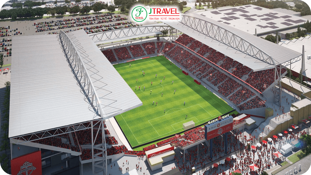 BMO Field có sức chứa hiện tại khoảng 45.500 sau khi mở rộng để phục vụ FIFA World Cup