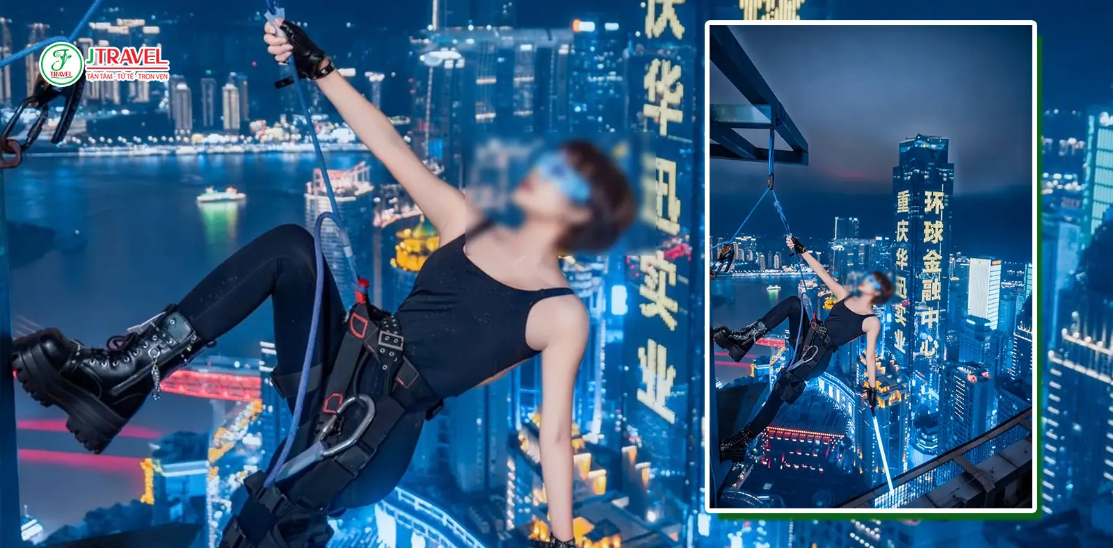 Đu dây tại Rooftop 131 tại Trùng Khánh