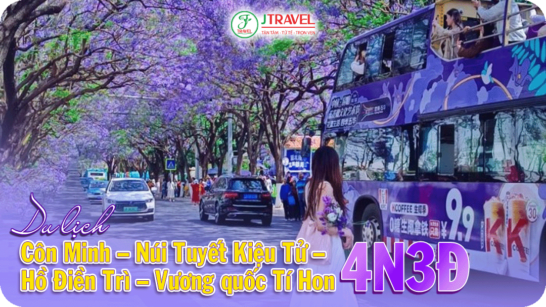 Tour Côn Minh – Núi Tuyết Kiệu Tử – Hồ Điền Trì – Vương quốc Tí Hon 4 ngày 3 đêm