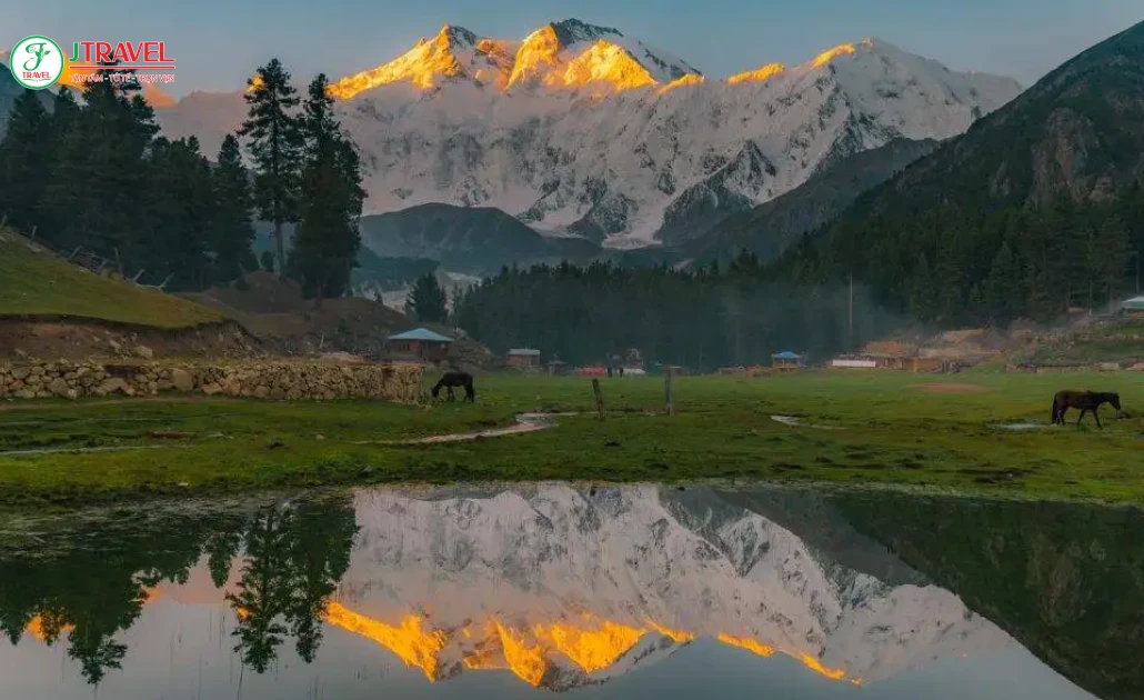 Fairy Meadows dưới chân núi Nanga Parbat tại Pakistan