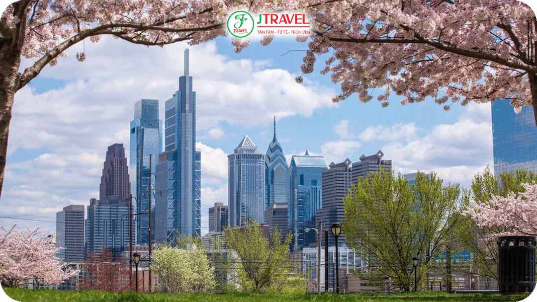 Không khí mát mẻ của nước Mỹ vào mùa xuân