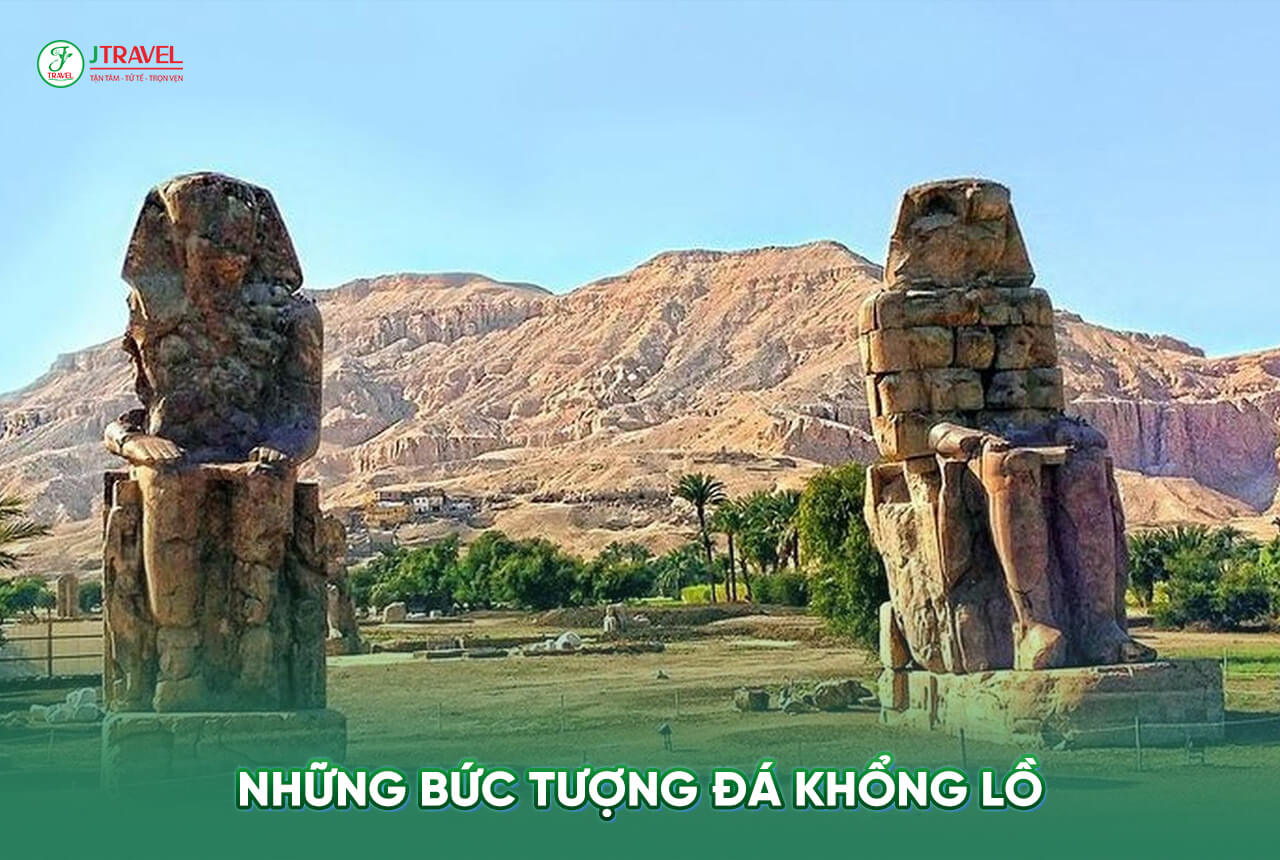 Những bức tượng đá khổng lồ của Memnon