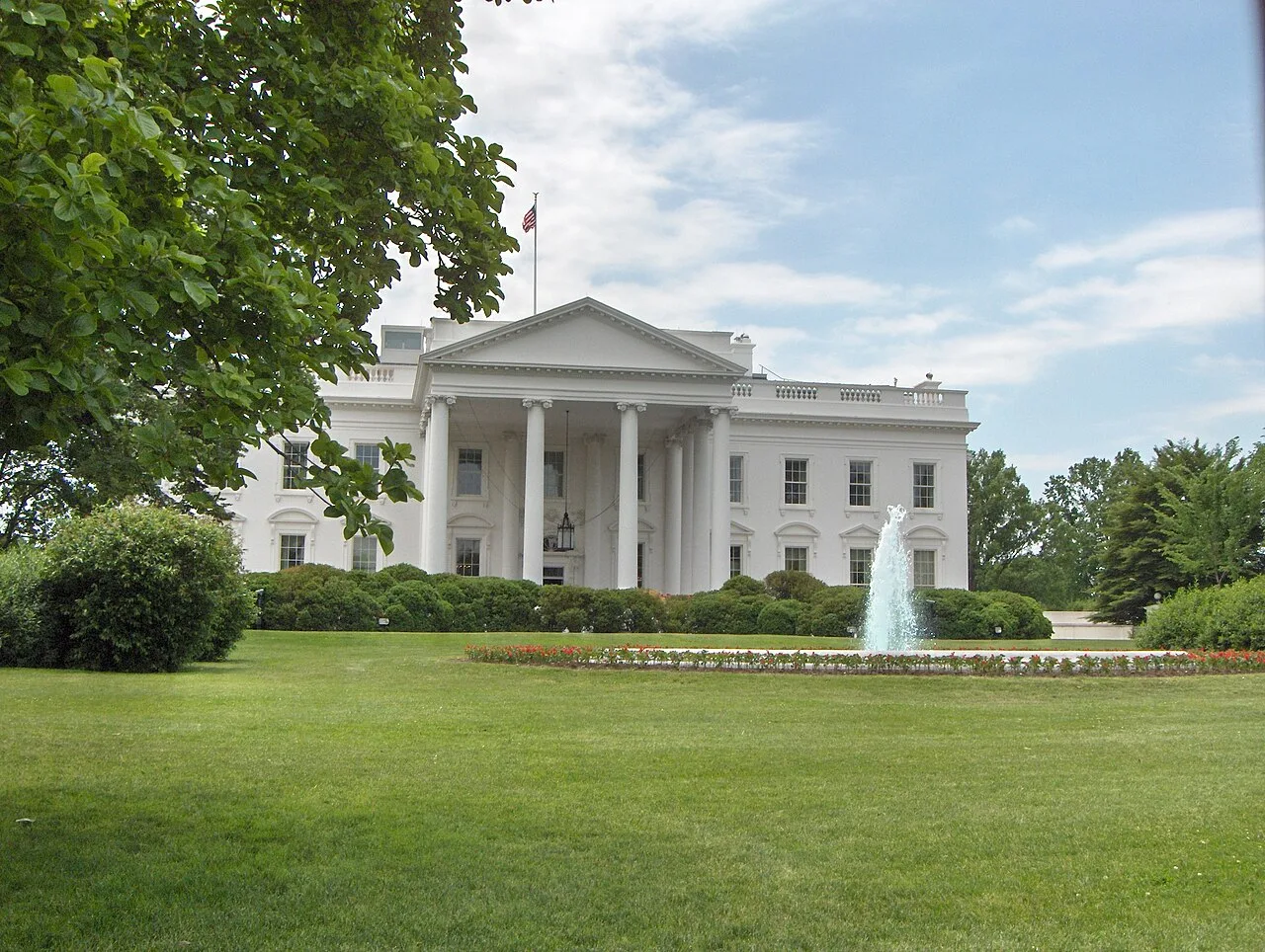 Nhà Trắng nhìn từ phía Bắc ở Washington DC