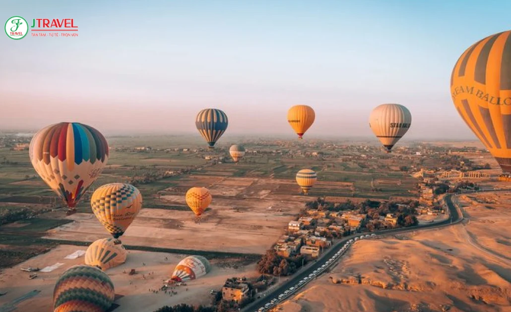 Toàn cảnh Luxor từ khinh khí cầu