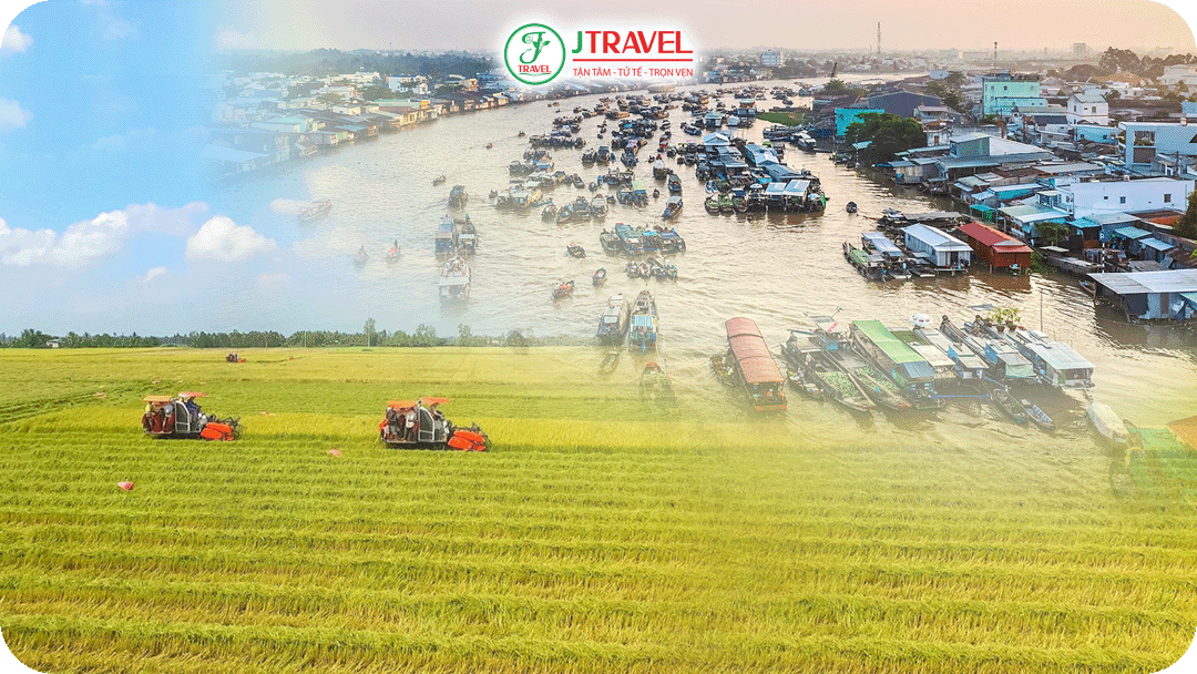 Miền Tây yên bình đồng ruộng bao la và hệ thống sông ngòi chằng chịt