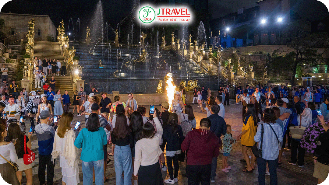 Trải nghiệm Bà Nà Hills về đêm với đa dạng hoạt động