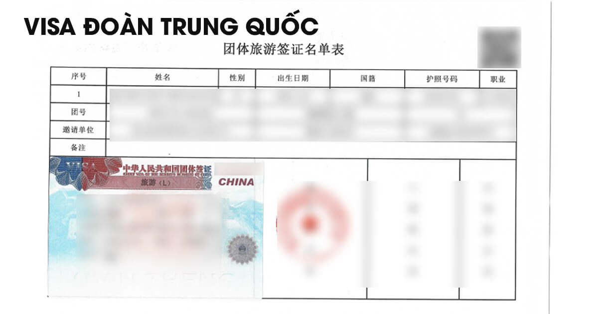 Visa Đoàn Trung Quốc 
