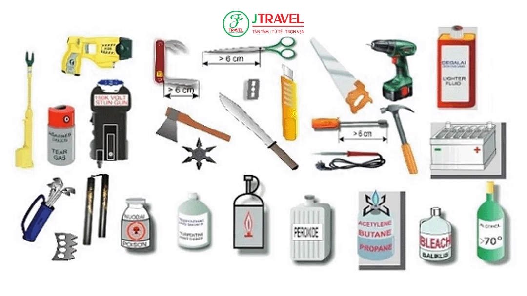 Vật sắc nhọn, vũ khí, đồ mô phỏng vũ khí