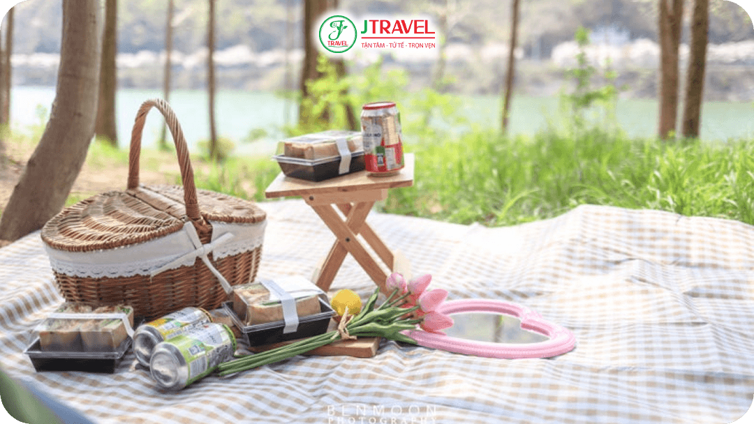 Picnic dưới tán cây đảo Nami