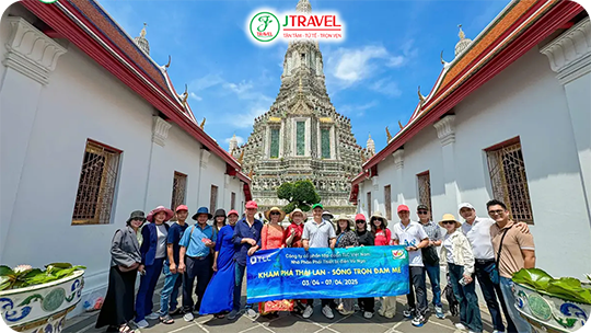 Du khách JTRAVEL tận hưởng trọn vẹn vẻ đẹp Thái Lan