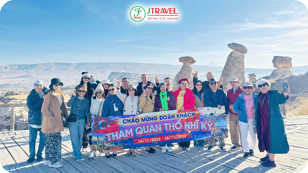 Cappadocia luôn là điểm nhấn được mong đợi nhất trong tour Thổ Nhĩ Kỳ của J Travel