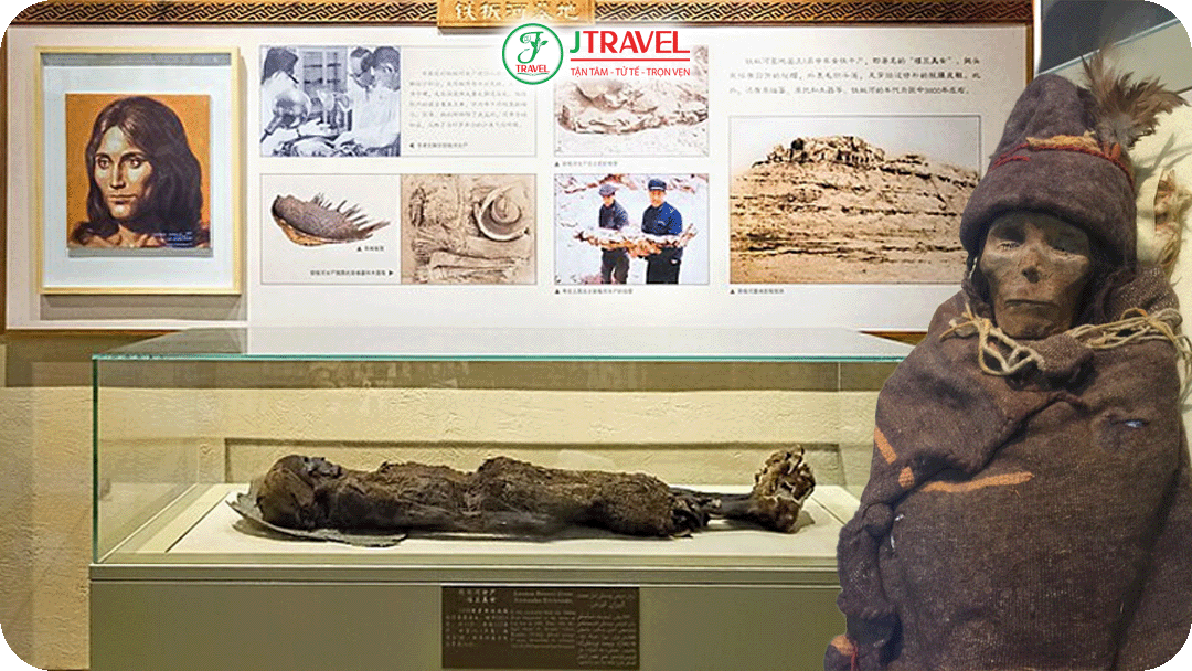 Xác ướp Loulan là thi hài nổi tiếng được bảo quản tại bảo tàng Tân Cương