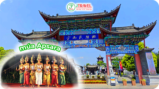Làng dân tộc Thái và thưởng thức múa Apsara