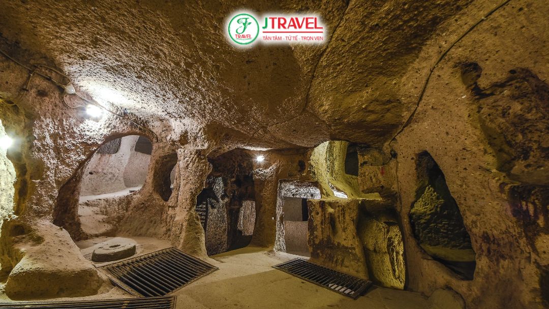 Thành phố ngầm Derinkuyu từng là nơi trú ẩn của hàng nghìn người