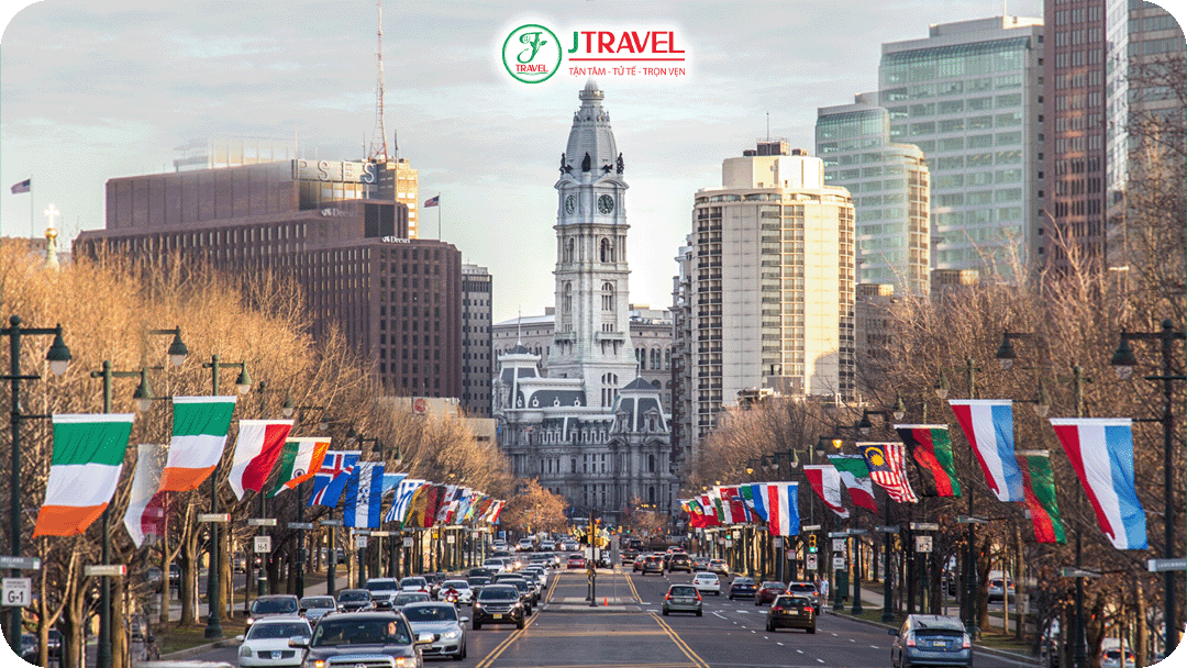 Philadelphia được mệnh danh là Trái tim lịch sử của nước Mỹ