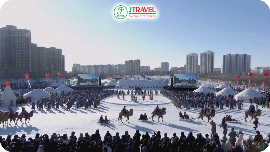 Không khí lễ hội trên tuyết tại miền Bắc Trung Quốc