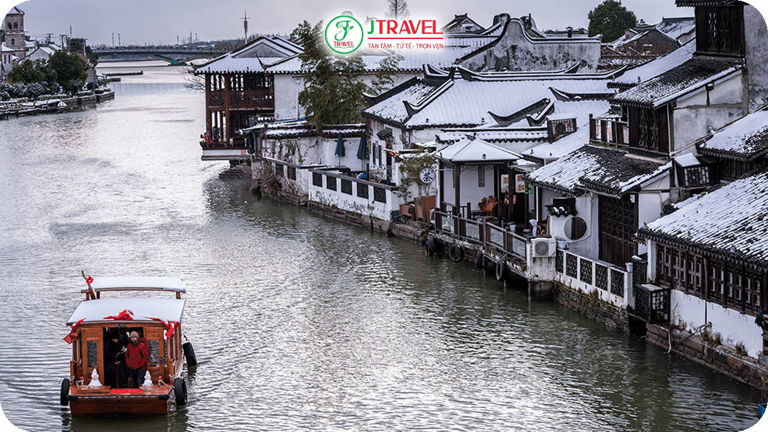 Cổ trấn Chu Gia Giác - Vẻ đẹp cổ kính vào mùa đông