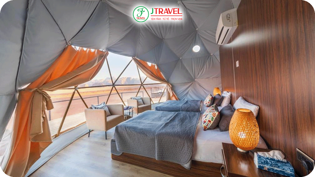 Không gian tiện nghi không kém gì khách sạn 5 sao