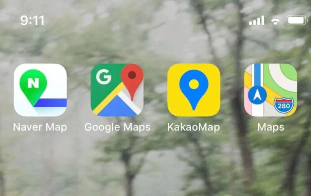 Naver Map, KakaoMap Hay Google Maps