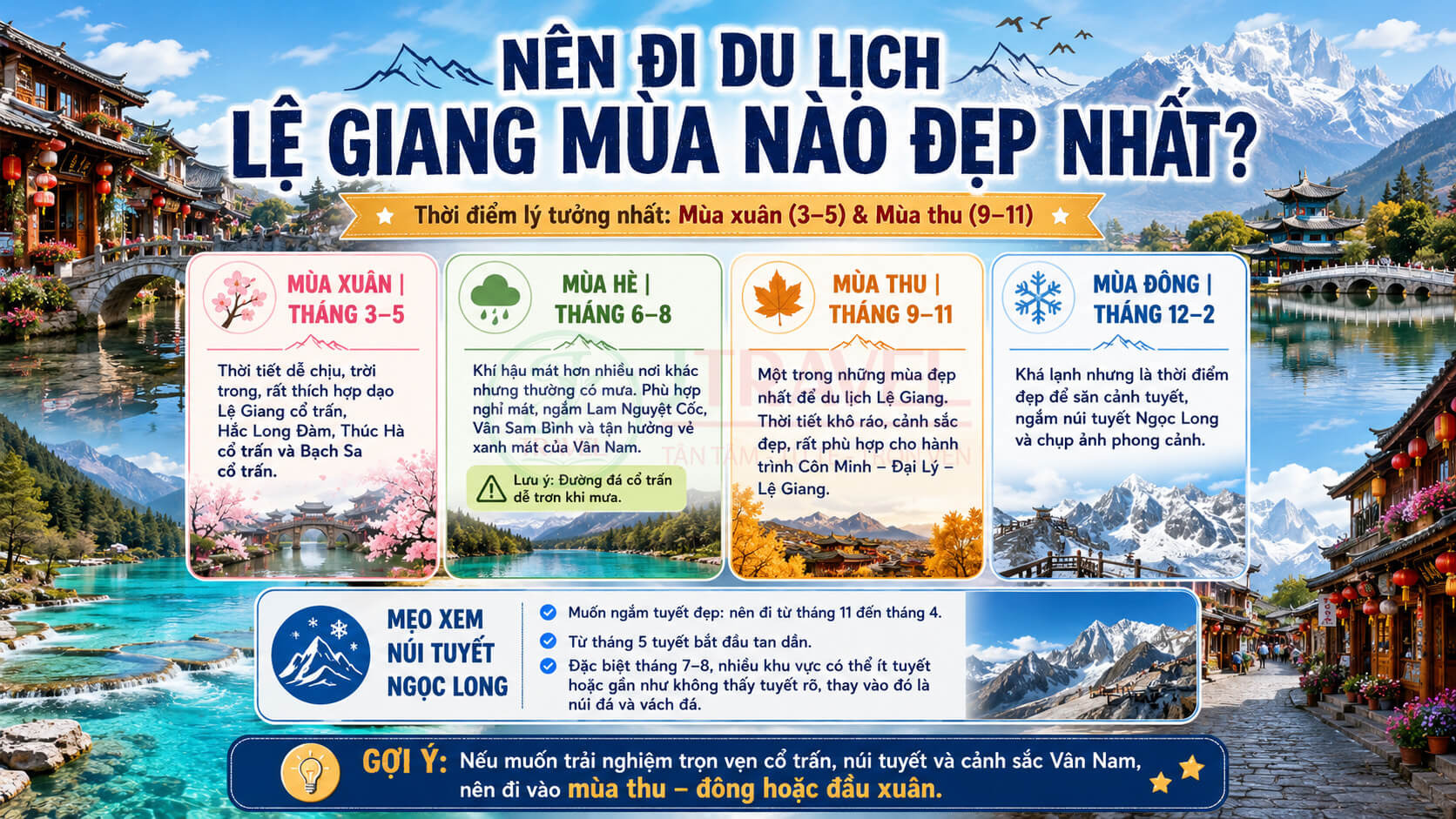Nên đi du lịch Lệ Giang mùa nào đẹp nhất?