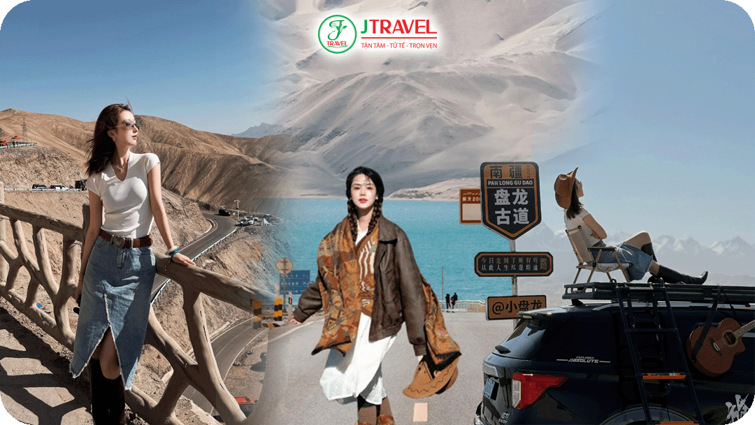 Nam Tân Cương đậm chất sa mạc với nắng vàng và cát trắng