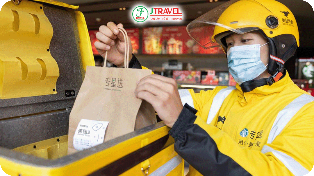 Đặt đồ ăn Meituan khi không có số điện thoại nội địa