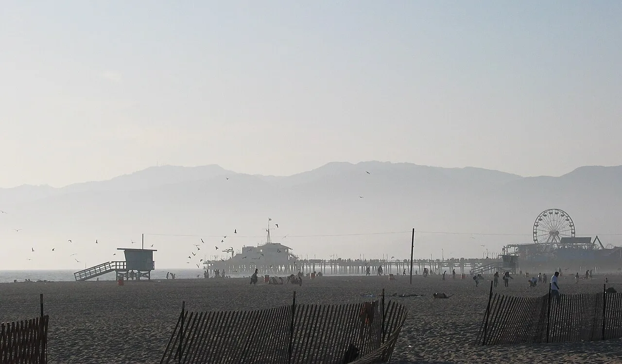 Cầu tàu Santa Monica Los Angeles nắng ấm, thời tiết Los Angeles dễ chịu quanh năm