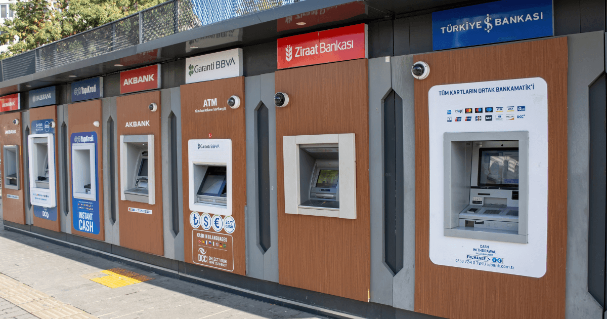 Đổi tiền Thổ Nhĩ Kỳ tại máy ATM