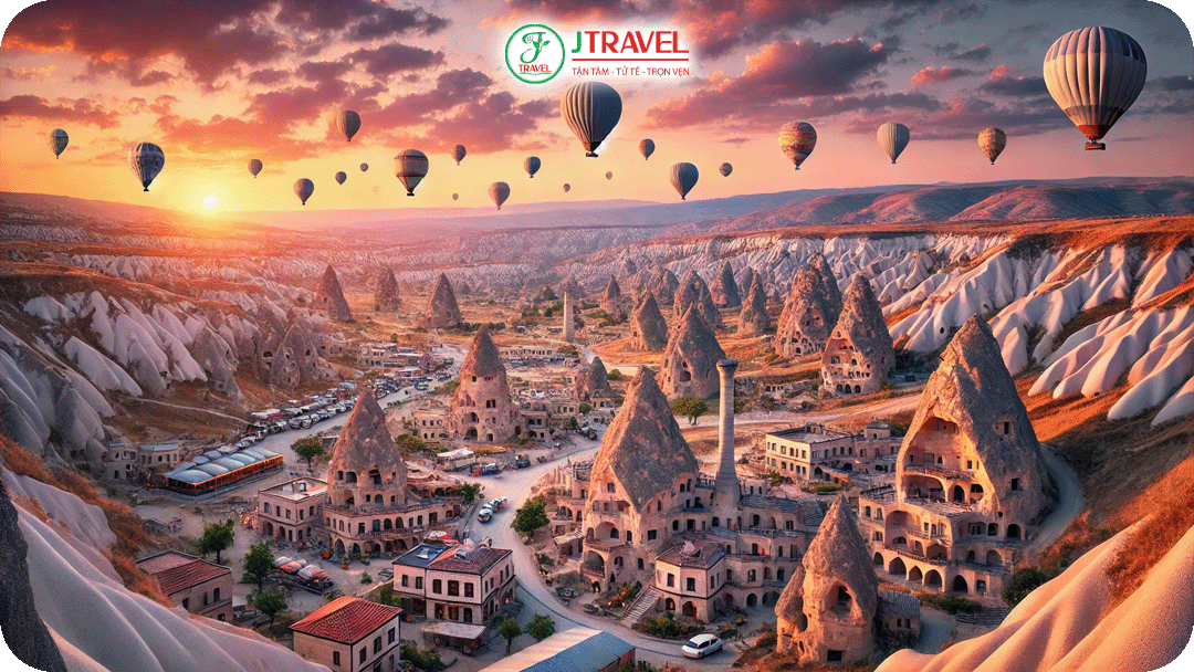 Điểm cộng lớn nhất khi ngắm khinh khí cầu tại Goreme là sự tiện lợi