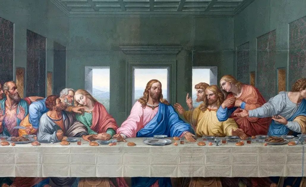 Bức tranh The Last Supper của Leonardo da Vinci tại tu viện Santa Maria delle Grazie