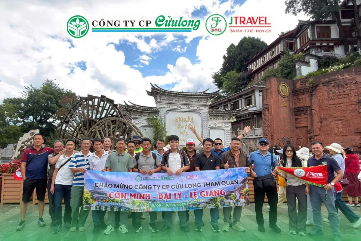 Đoàn khách J Travel check-in thành cổ Lệ Giang, Vân Nam