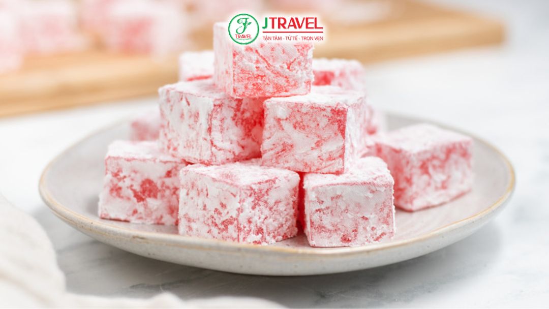 Turkish Delight kẹo dẻo có nhiều hương vị