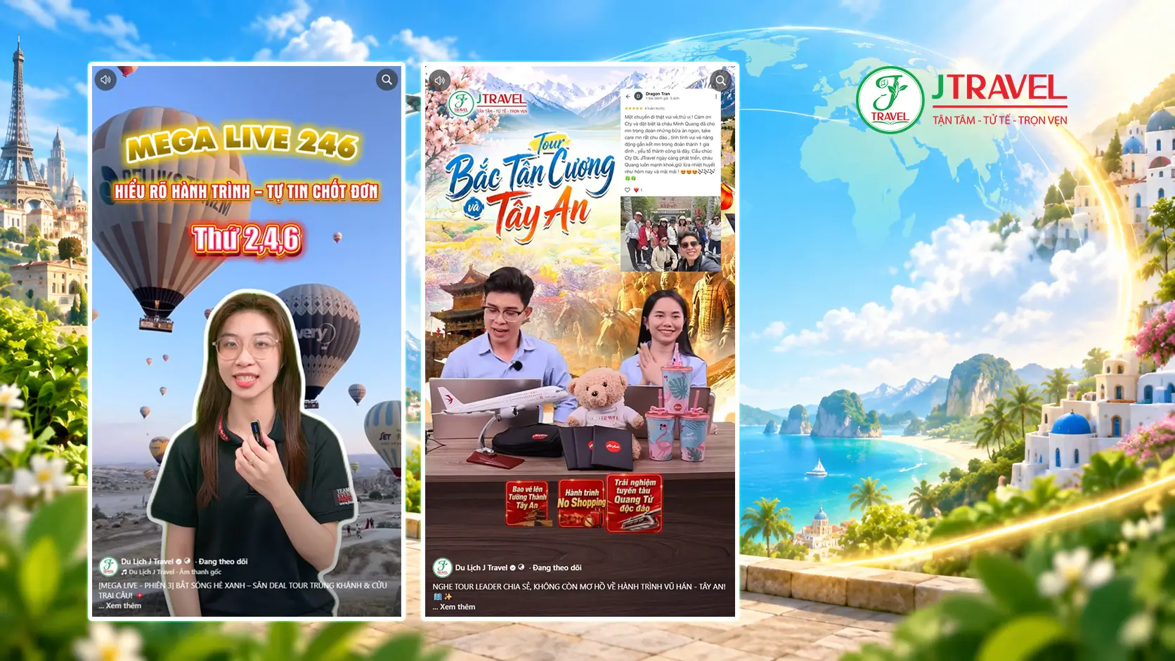 Xem livestream J Travel để săn ưu đãi dành riêng cho phiên live