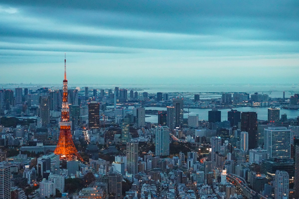 Tháp Tokyo lúc hoàng hôn
