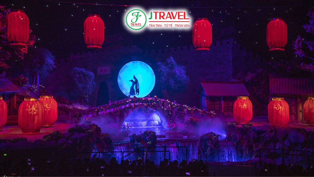 Hiệu ứng ánh sáng và LED trong Camel Bells Legend Tây An