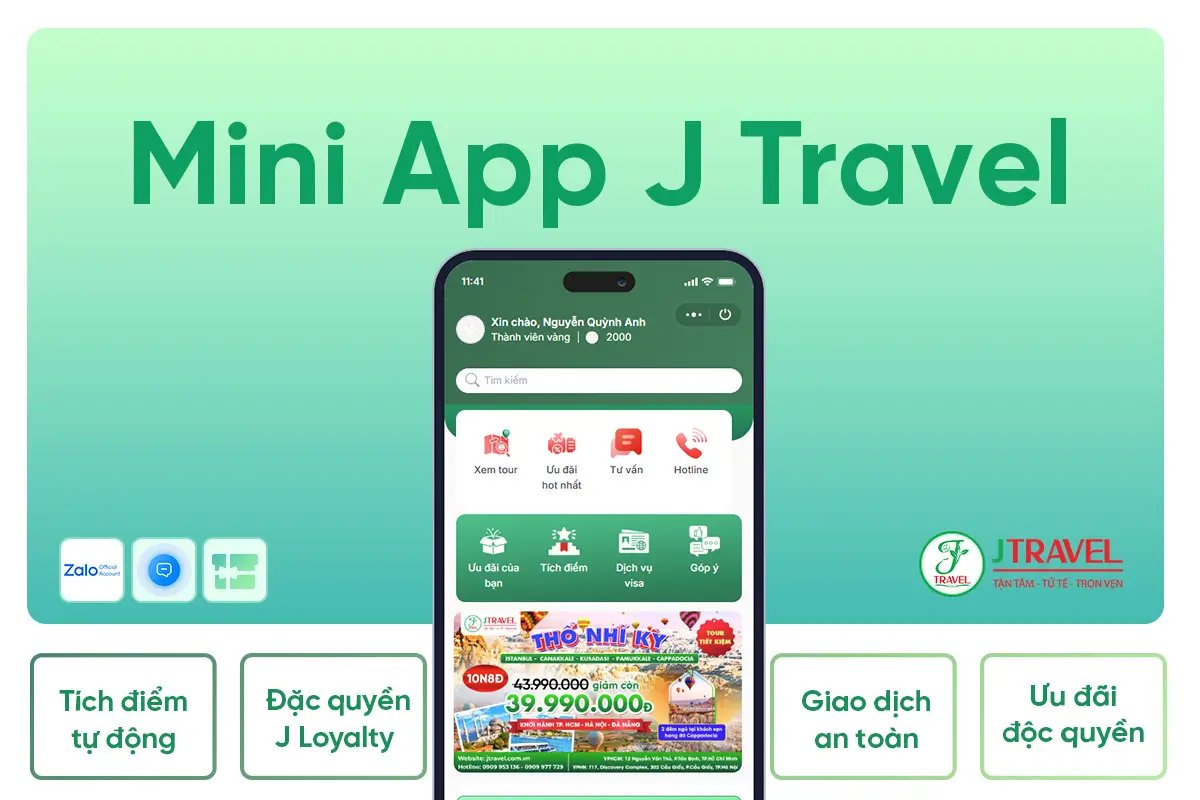 Zalo Mini App J Travel