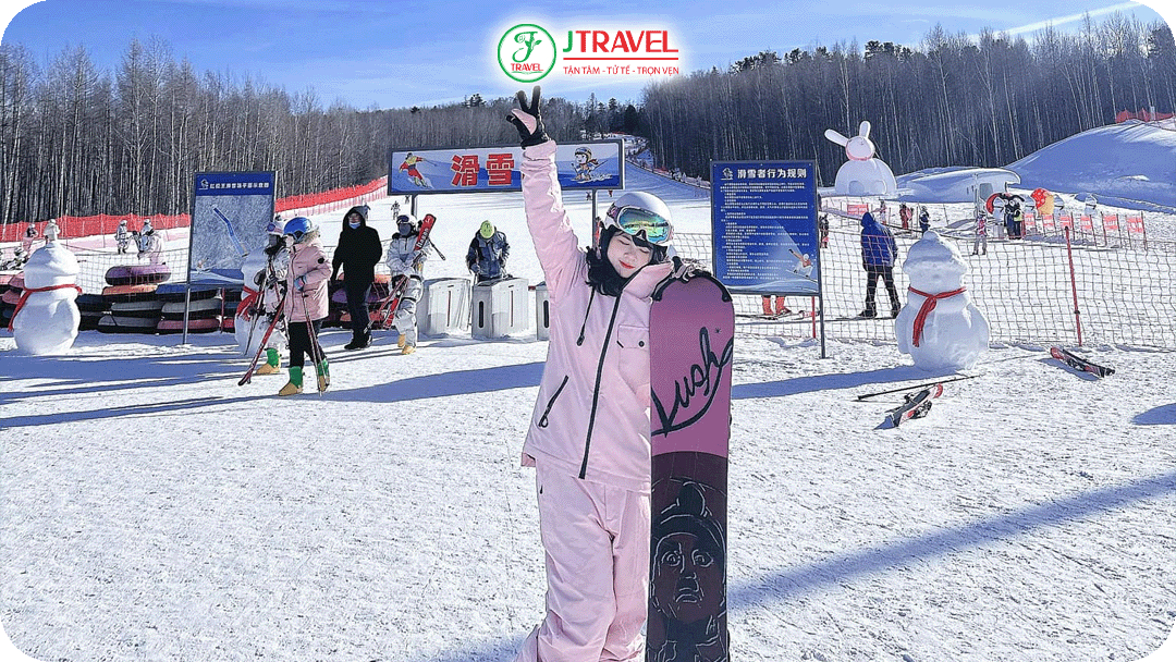 Trượt tuyết là một hoạt động không thể bỏ lỡ tại Kiệu Tử