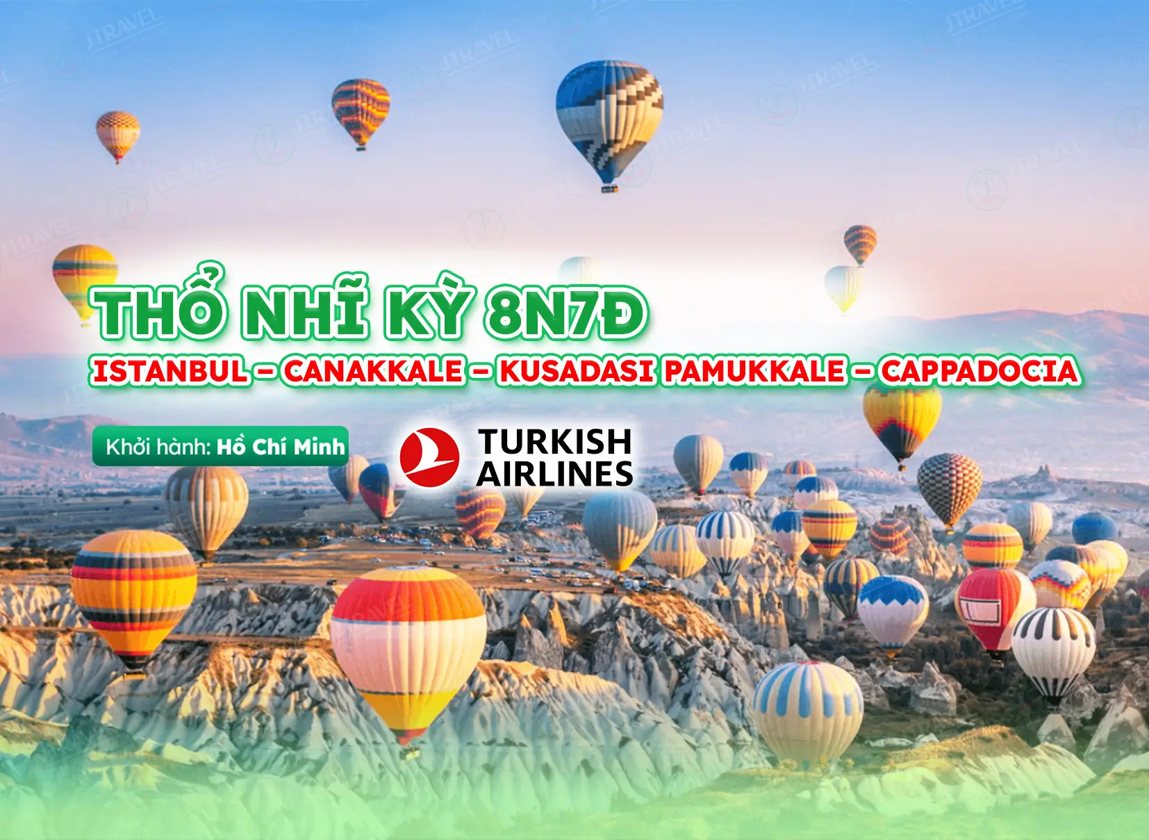 Tour Thổ Nhĩ Kỳ 8N7Đ từ TP.HCM