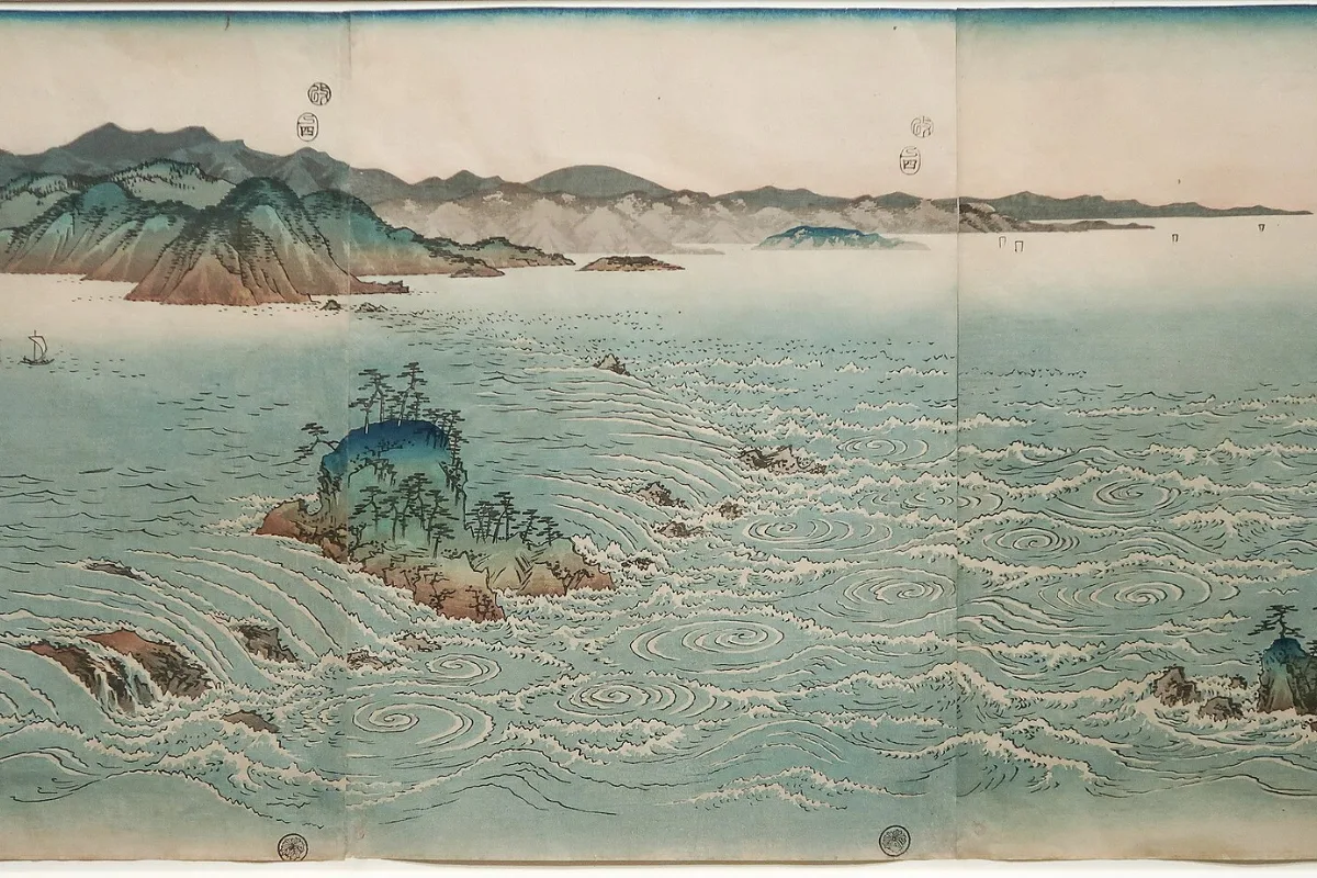 Tranh xoáy nước Naruto của Utagawa Hiroshige