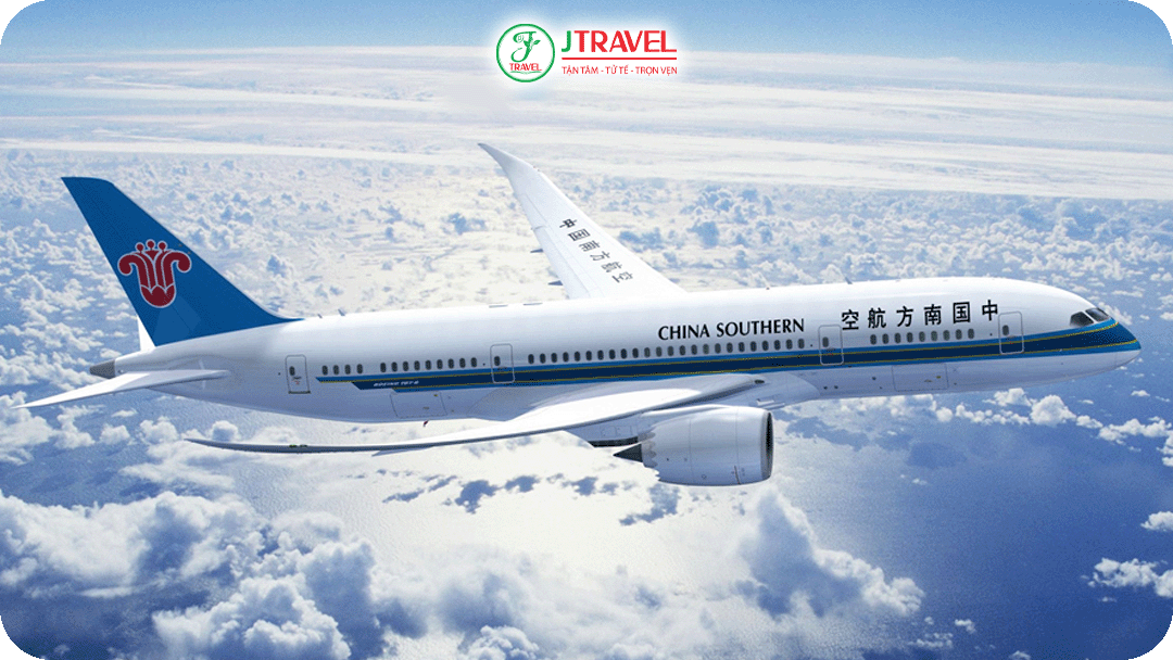 Du khách sẽ được ngồi các hãng bay lớn để di chuyển đến Trung Quốc
