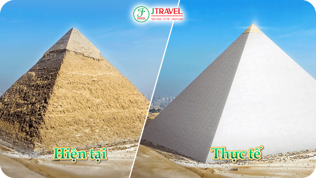 Kim Tự Tháp không hề mang màu vàng như ta tưởng