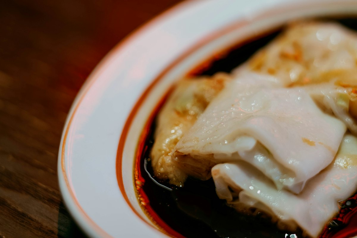 Bánh cuốn Cheung Fun chan nước tương