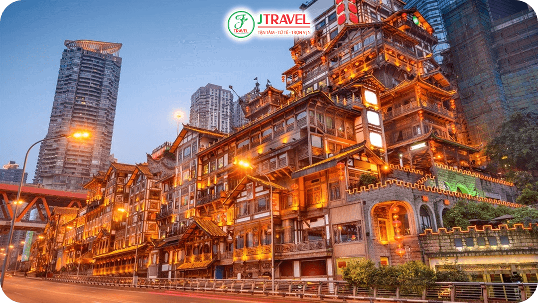 Nét đẹp lung linh về đêm của Hồng Nhai Động