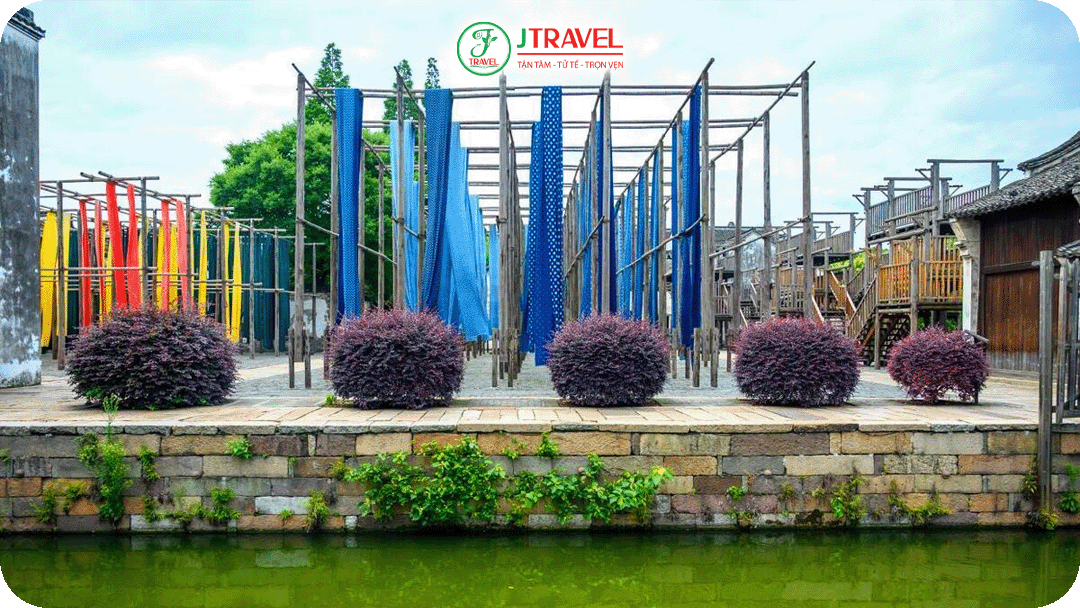 Các xưởng nhuộm vải lâu đời tại Đông Ô Trấn