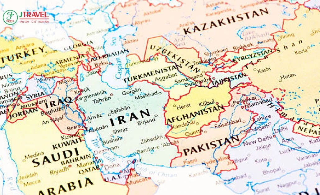 Bản đồ vị trí Pakistan và Afghanistan