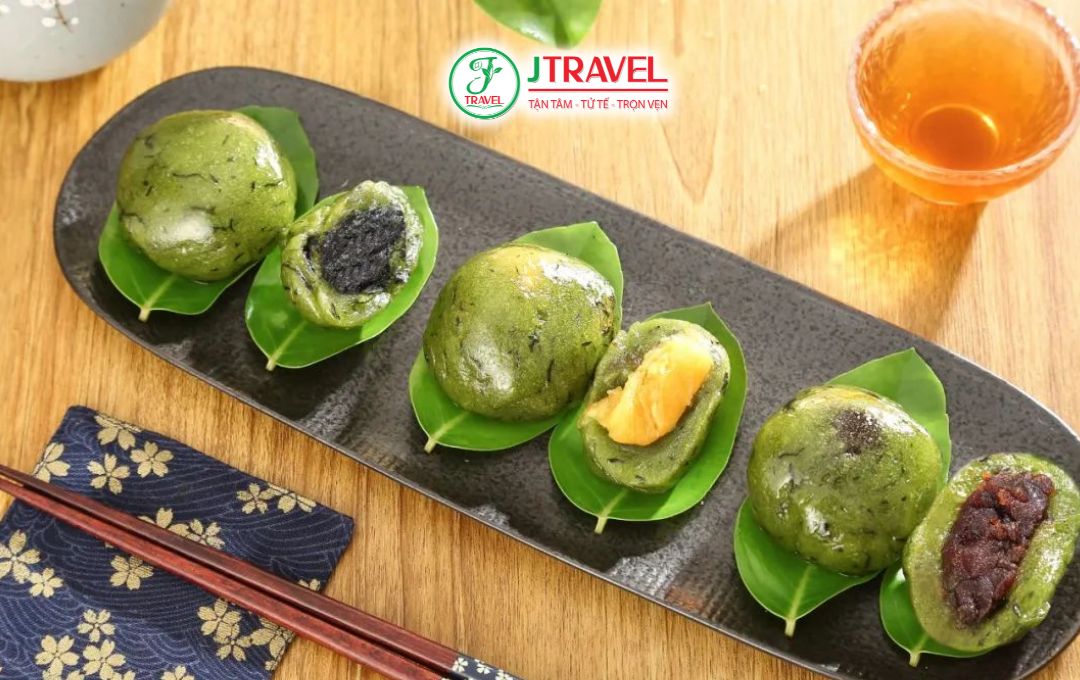 Qingtuan – bánh nếp xanh 
