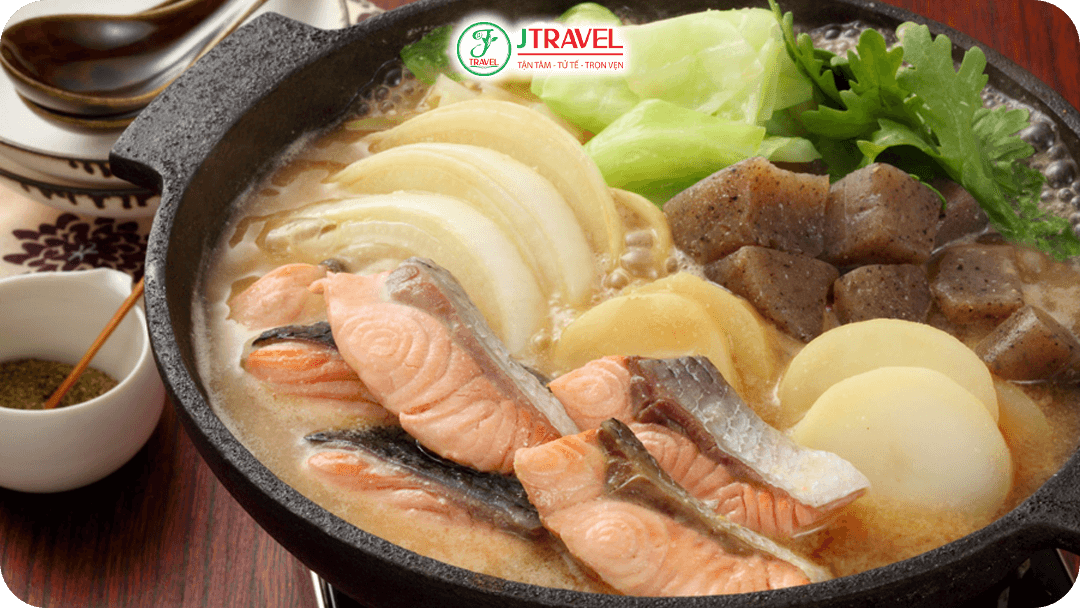 Ishikari Nabe – Lẩu cá hồi truyền thống
