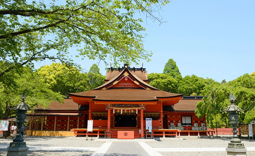 Ngôi đền cổ Fujisan Hongu Sengen Taisha với kiến trúc truyền thống